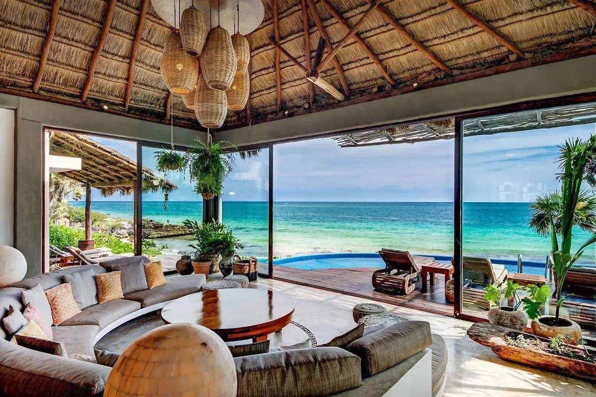 Mar Villa Right In Tulum Beach! 0*,